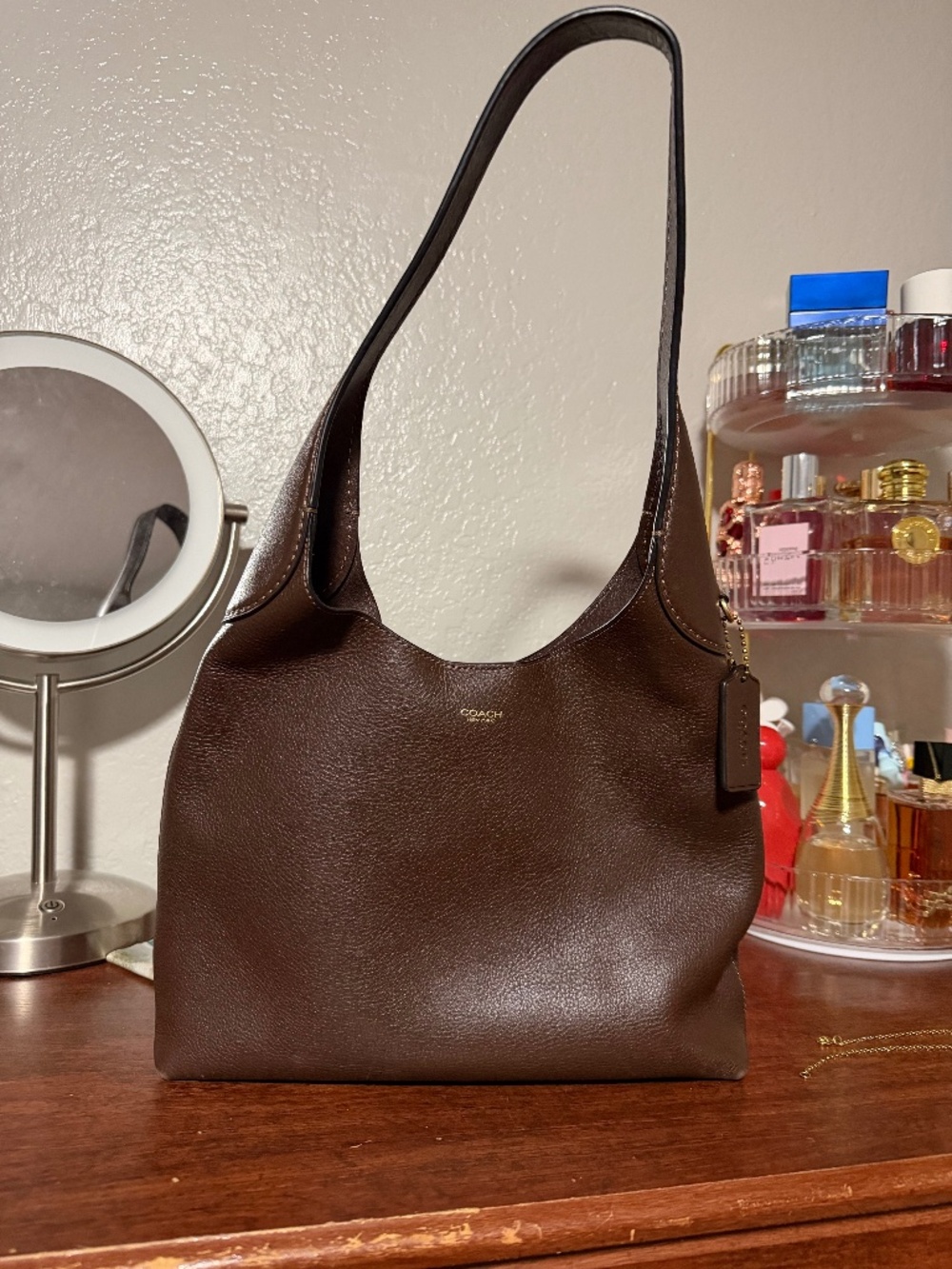 Coach Brooklyn 28 Brown leather shoulder bag